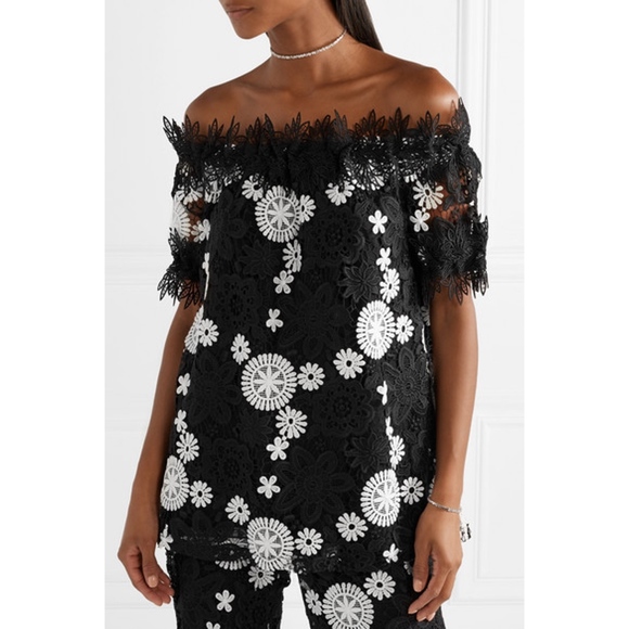 HOST PICK -Naeem Khan Guipure Lace Off-the-Shoulder Top Dress - Picture 8 of 8